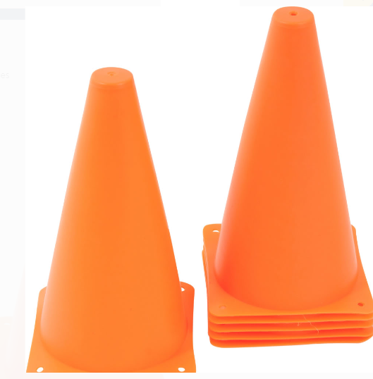 9" Trademark Innovations Sports Training Plastic Cones: 6-Pack Orange $9.63, 12-Pack Orange $11.87 & More + Free S/H on $35+