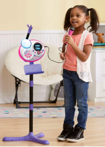 vtech kidi super star karaoke system with mic stand