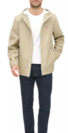 Levi's Men's Rain Hoodie Jacket (khaki) $28.62, Levi's Men's 511 Slim-Fit Long Cutoff Jean Shorts $15 + Free Ship to Store at Macy's or Free S/H on $25+