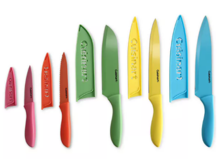 10-Pc. Cuisinart Ceramic-Coated Cutlery Set w/ Blade Guards $14 + Free Ship to Store at Macy's or FS on $25+
