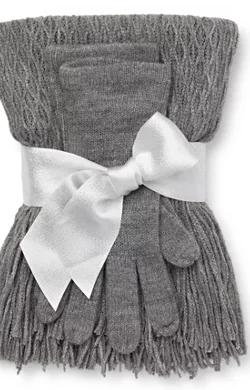 New York & Company: 2-Piece Women's Knit Scarf & Gloves Set (various) $4 & More + Free Shipping