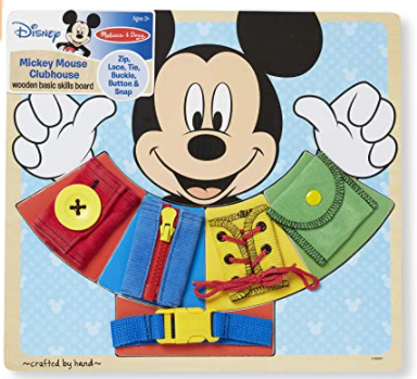 Melissa & Doug: Mickey Mouse Wooden Basic Skills Board Toy $8.96, Poke-A-Dot Interactive Board Books From $8.63 + Free S/H w/ Prime or FS on $25+