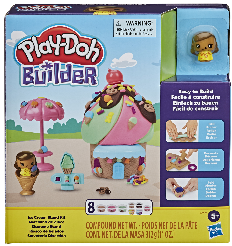 Play-Doh Builder Ice Cream Stand Toy Building Kit w/ Play-Doh Cans $5 + FS w/ Prime, FS on $25+ or FS w/ Walmart+, FS on $35+