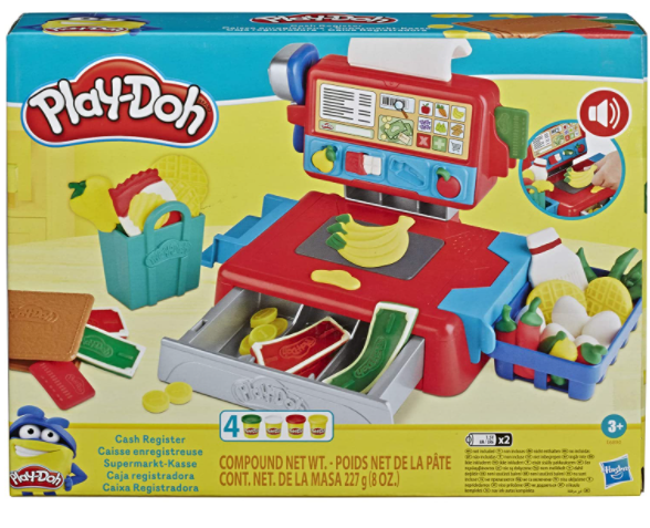 Play-Doh Kids' Cash Register Toy w/ Fun Sounds, Accessories & 4 Play-Doh Cans $5.02 + Free S/H w/ Prime or FS on $25+