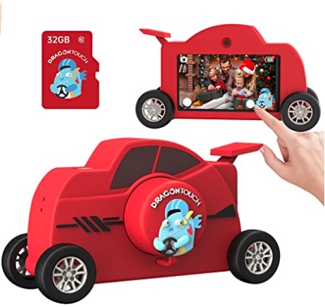 Dragon Touch Kids Camera Touchscreen with Racing Car Silicone Case - 1080P 48MP 3’’ IPS HD $9.99+ Free S&H w/ Prime orders $25+ ~ Amazon