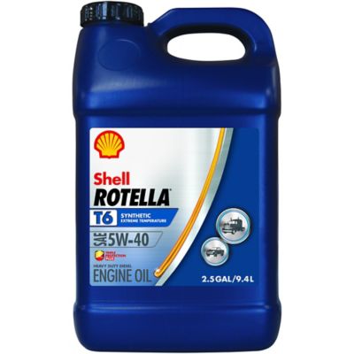 2.5 Gallons Shell Rotella T6 Full Synthetic 5w-40 $26.49 after $17.50 Rebate