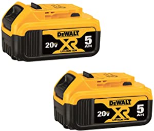 DeWalt 2-pack 5.0 Ah Batteries $139.99
