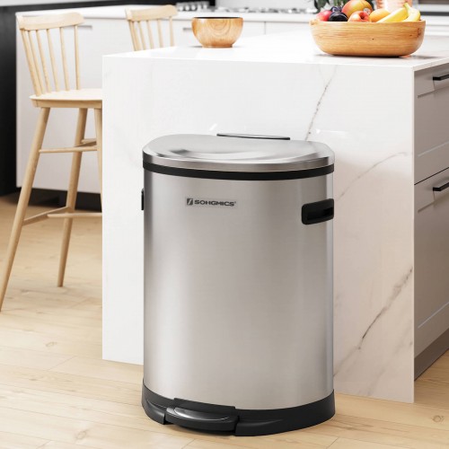 Songmics: 13.2 Gallon (50 L) Stainless Steel Trash Can for $36.80 + Free shipping