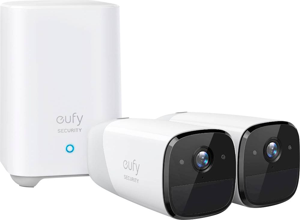 eufy eufyCam 2 Pro 2K Indoor/Outdoor 2-Camera Security System White T88511D1 - Best Buy $310