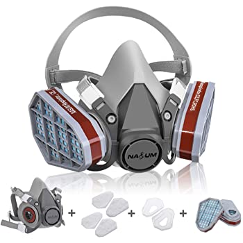 Reusable Half Face Cover, NASUM M101 Face Cover, Paint Face Cover for Painting, Machine Polishing, Welding and Other Work Protection (Medium) $17.99