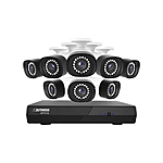 Defender Sentinel 4K Ultra HD Wired NVR 8 Channel Security Camera System with 8 POE Cameras Smart Human Detection and Mobile App NS8MP1T8B8 - $489