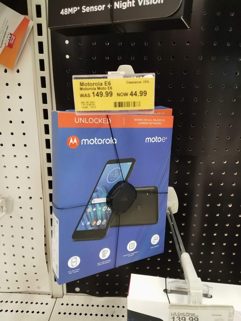 Motorola E6 (16GB) Unlocked Phone - Black - YMMV - B&amp;amp;amp;M - $44.99