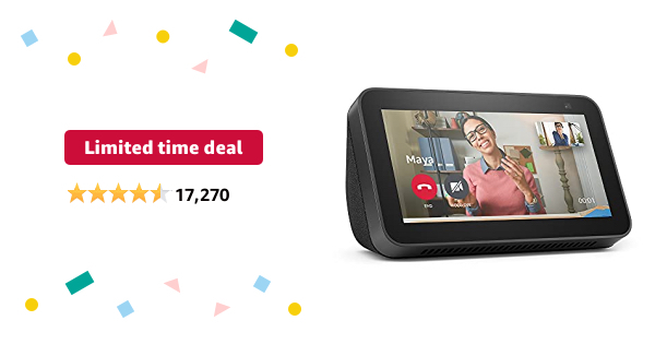 Limited-time deal: All-new Echo Show 5 (2nd Gen, 2021 release) | Smart display with Alexa and 2 MP camera | Charcoal - $44.99