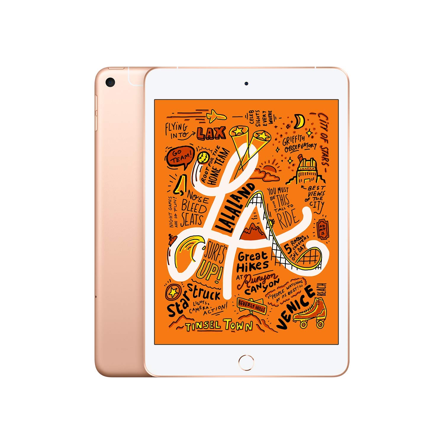 Apple iPad mini (Wi-Fi + Cellular, 64GB) - (Gold only) $394