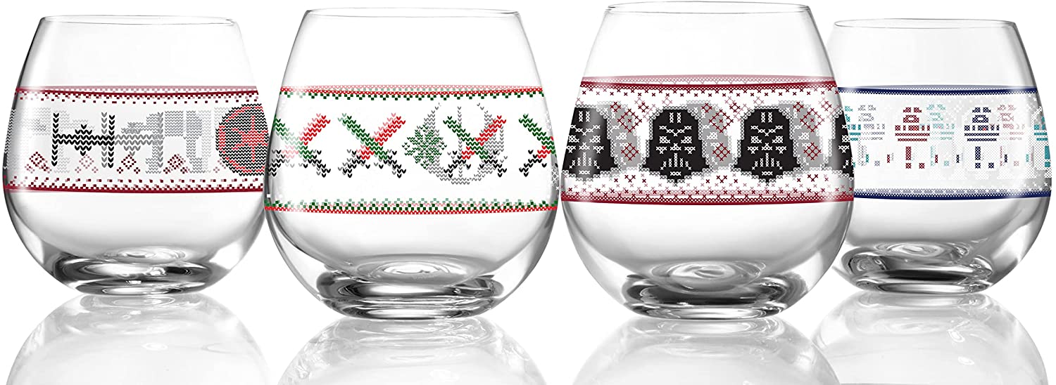 4-Pack Star Wars Ugly Sweater Stemless Drinking Glasses $21.20 @ Amazon