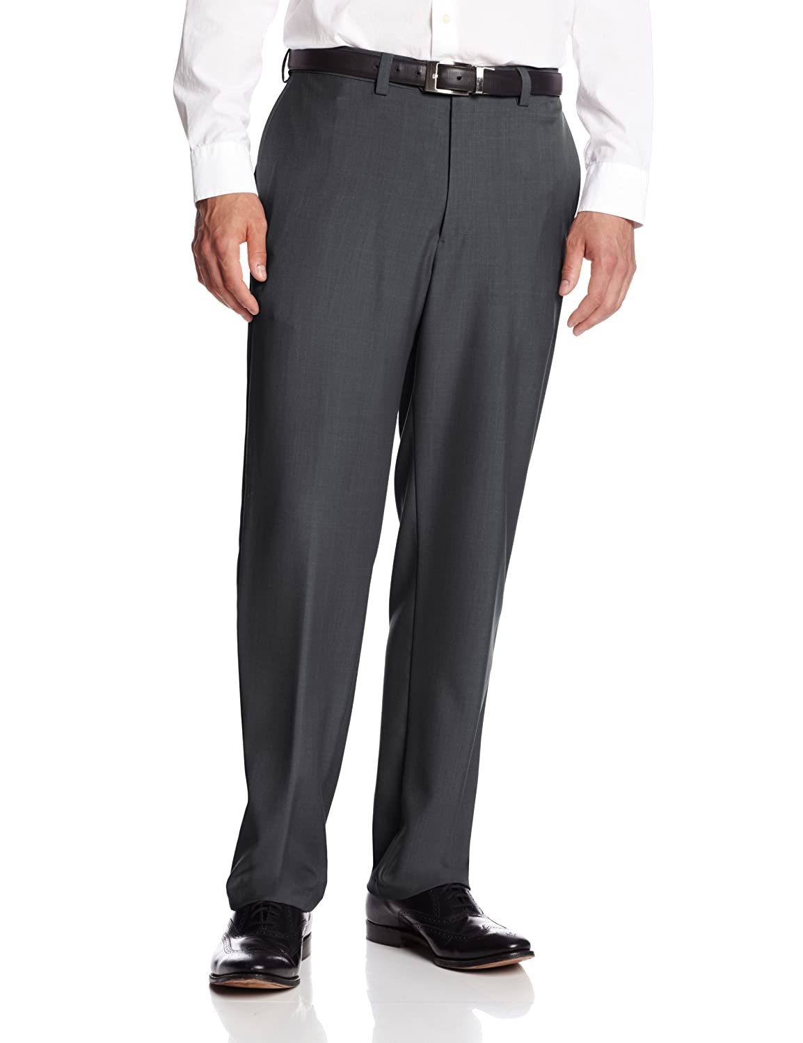 Haggar Men's eCLo Stria Expandable-Waist Plain-Front Dress Pant (Multiple Sizes) $13.66 @ Amazon