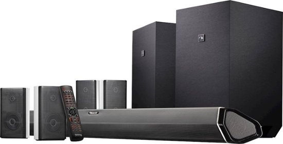 Nakamichi  Blackfriday deal- Shockwafe 9.2.4-Channel 1000W Soundbar System with Dual 10&quot; Wireless Subwoofers and Dolby Atmos - Black $1088