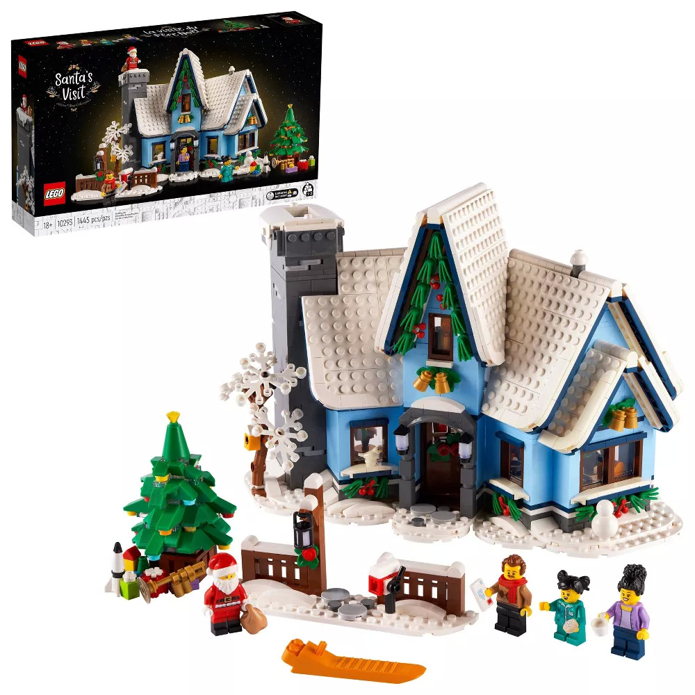 LEGO Icons Santa Visit Christmas House Décor Set 10293 - $75.99