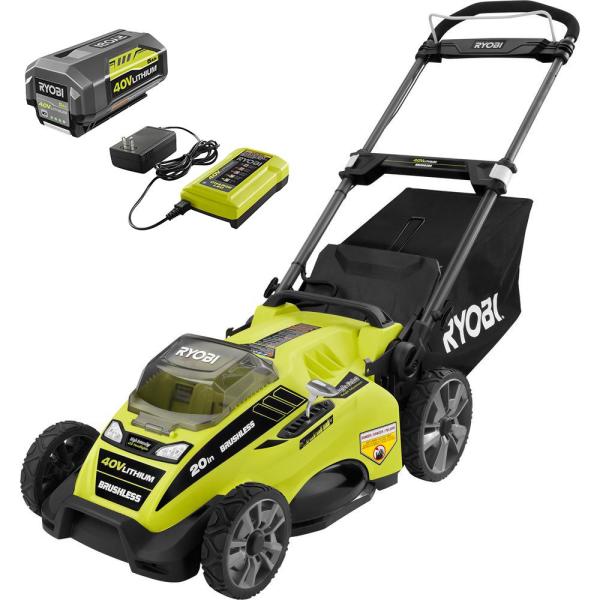 Home Depot B M Clearance Ymmv Ryobi 40v 20 In Brushless Push Lawn