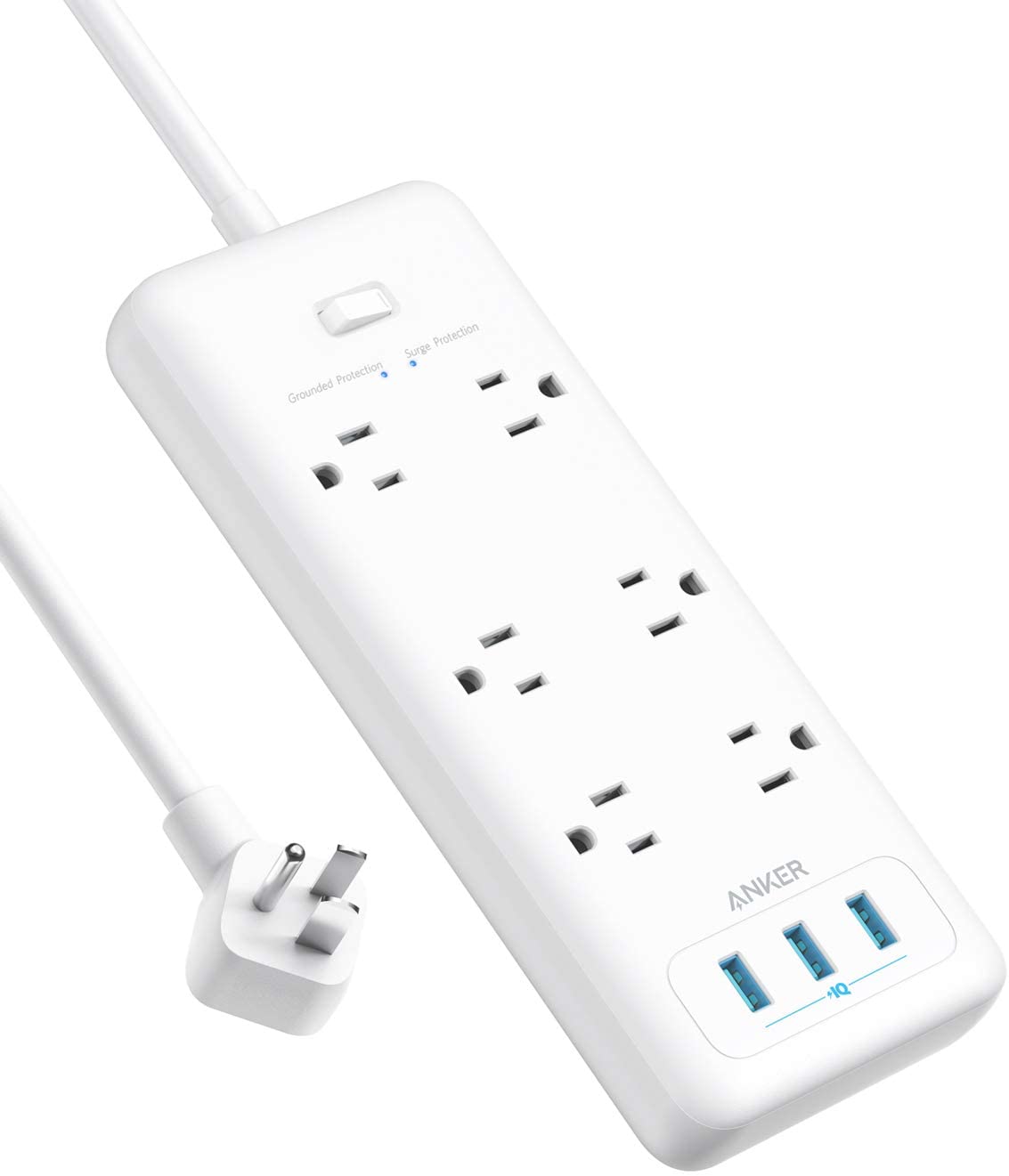 Anker Power Strip w/ 6 Outlets & 3 USB Ports  $21.99 + Free Shipping w/ Prime or on $25+