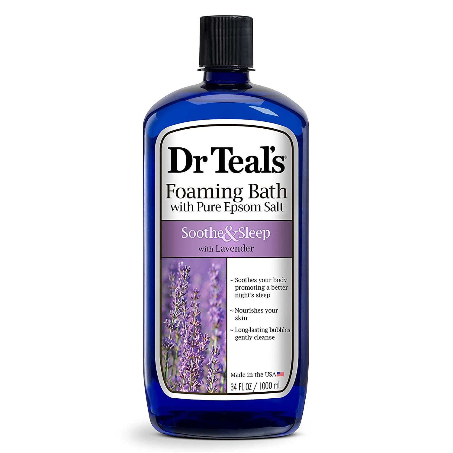 34-Oz Dr Teal's Foaming Bath w/ Pure Epsom Salt (Lavender) $3.65 + Free Shipping w/ Prime or on $25+