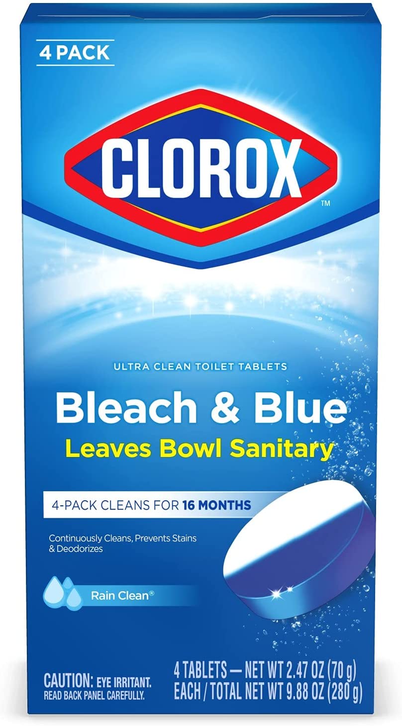 4-Ct Clorox Ultra Clean Toilet Tablets Bleach & Blue (Rain Clean Scent) $6.10 w/ S&S + Free Shipping w/ Prime or on $25+