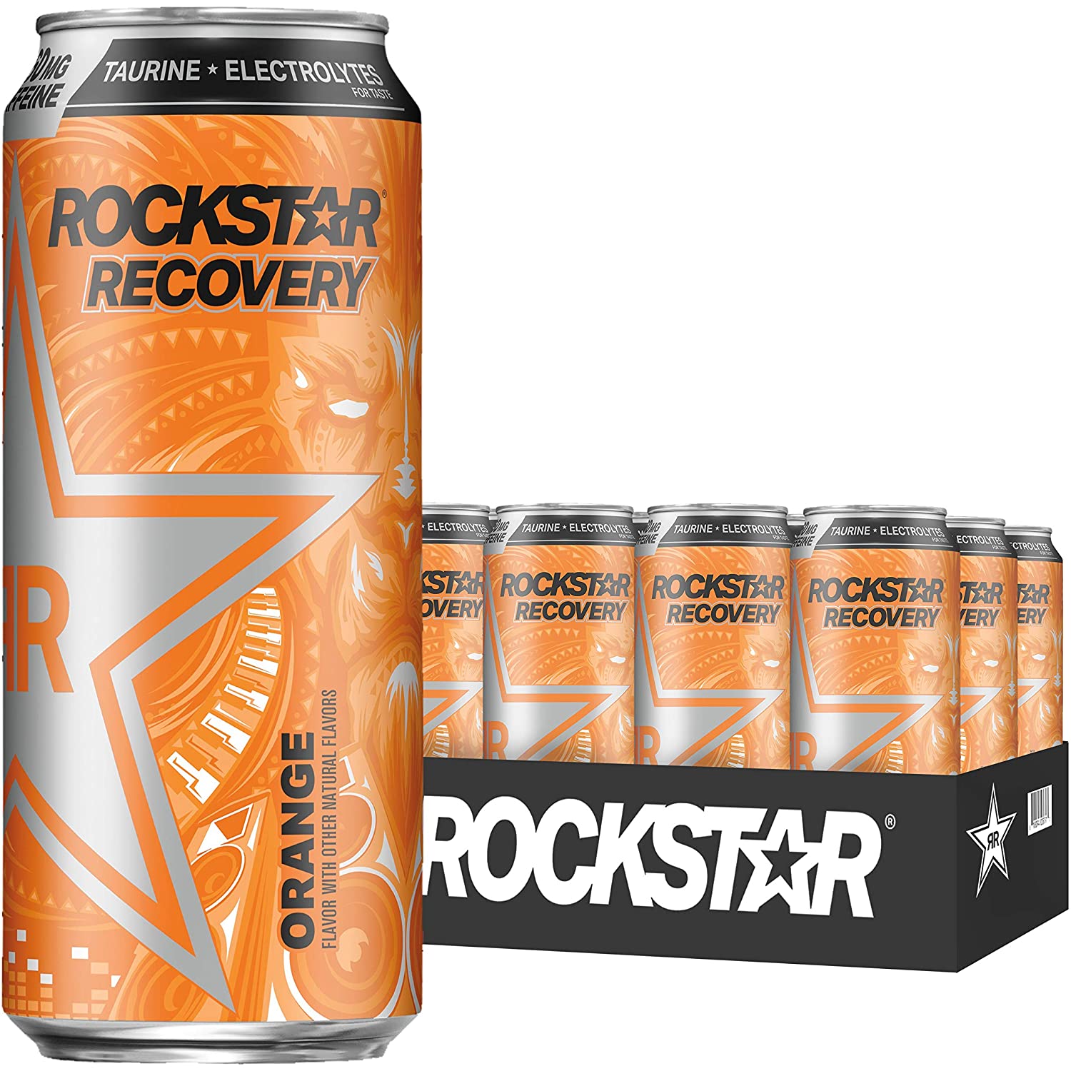 12-Pack Rockstar Energy Drink (Recovery Orange) $13.39 w/ S&S + Free Shipping w/ Prime or on $25+