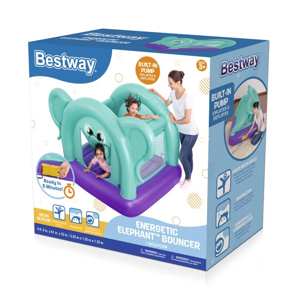 Bestway Energetic Elephant Bouncer with Built-in Pump $24.90 + Free Shipping w/ Walmart+ or on $35+