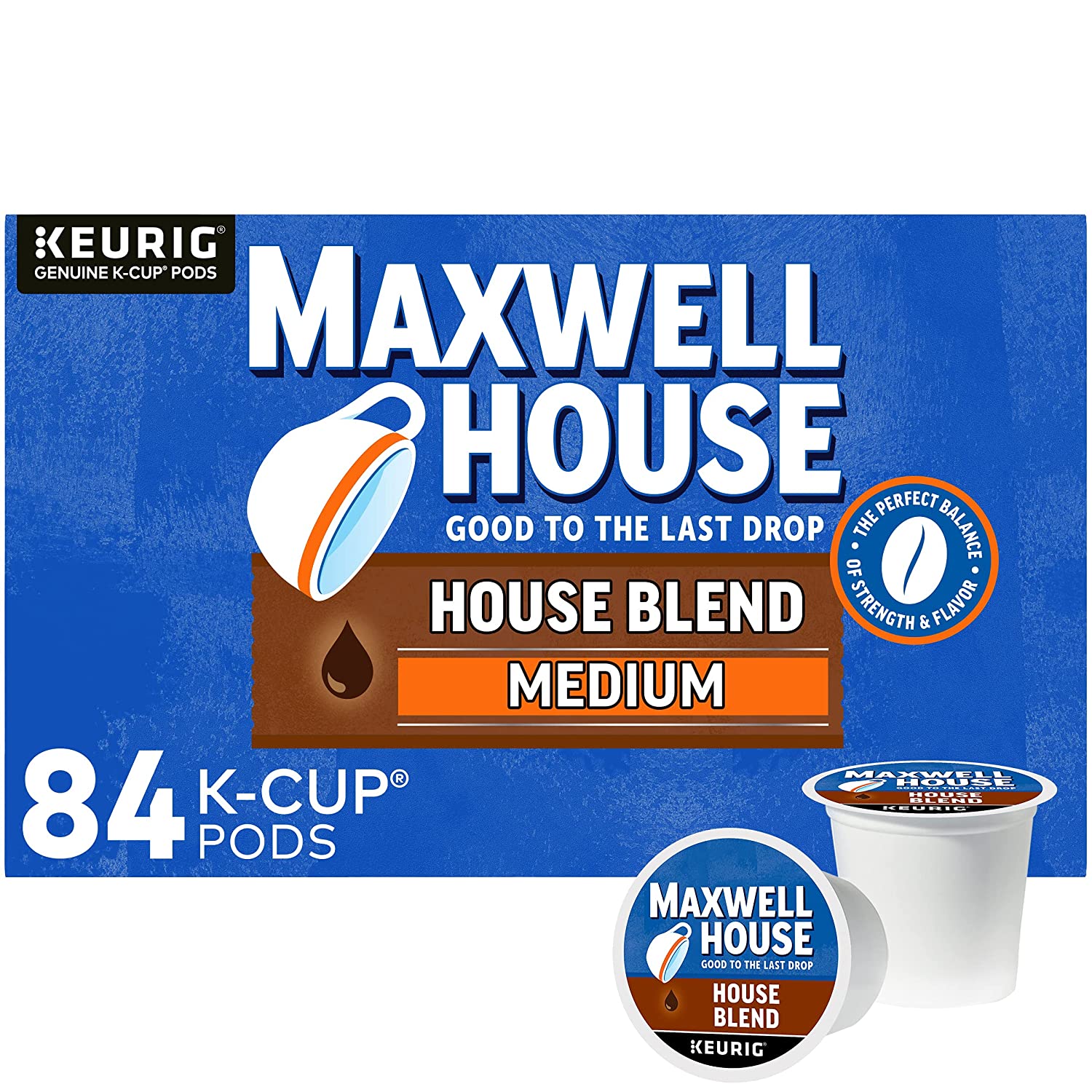 84-Ct Maxwell House K-Cup Coffee Pods (House Blend) $14 w/ S&S + Free Shipping w/ Prime or on $25+
