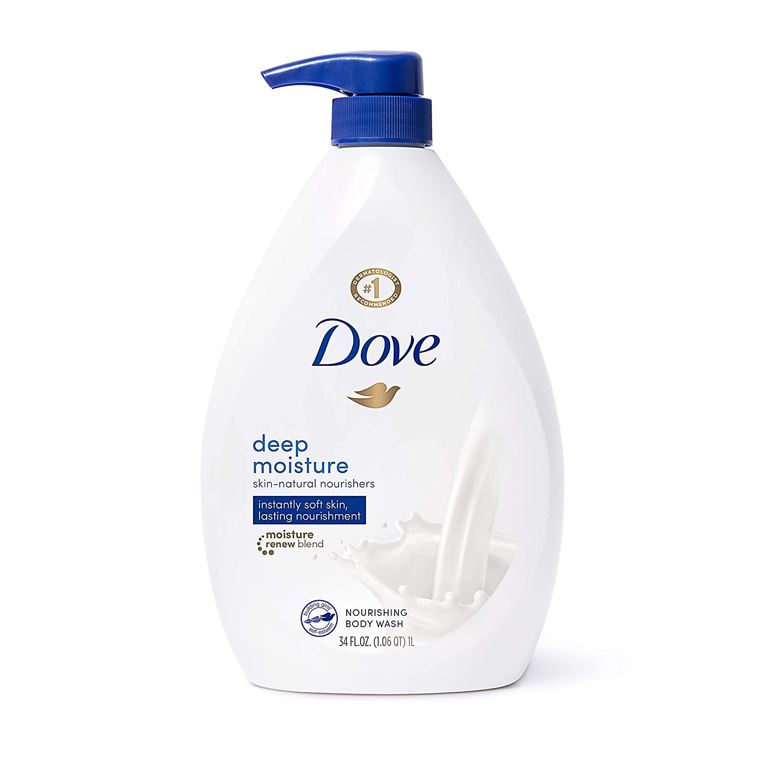 34-Oz Dove Deep Moisture Nourishing Body Wash $5.95 w/ S&S + Free Shipping w/ Prime or on $25+
