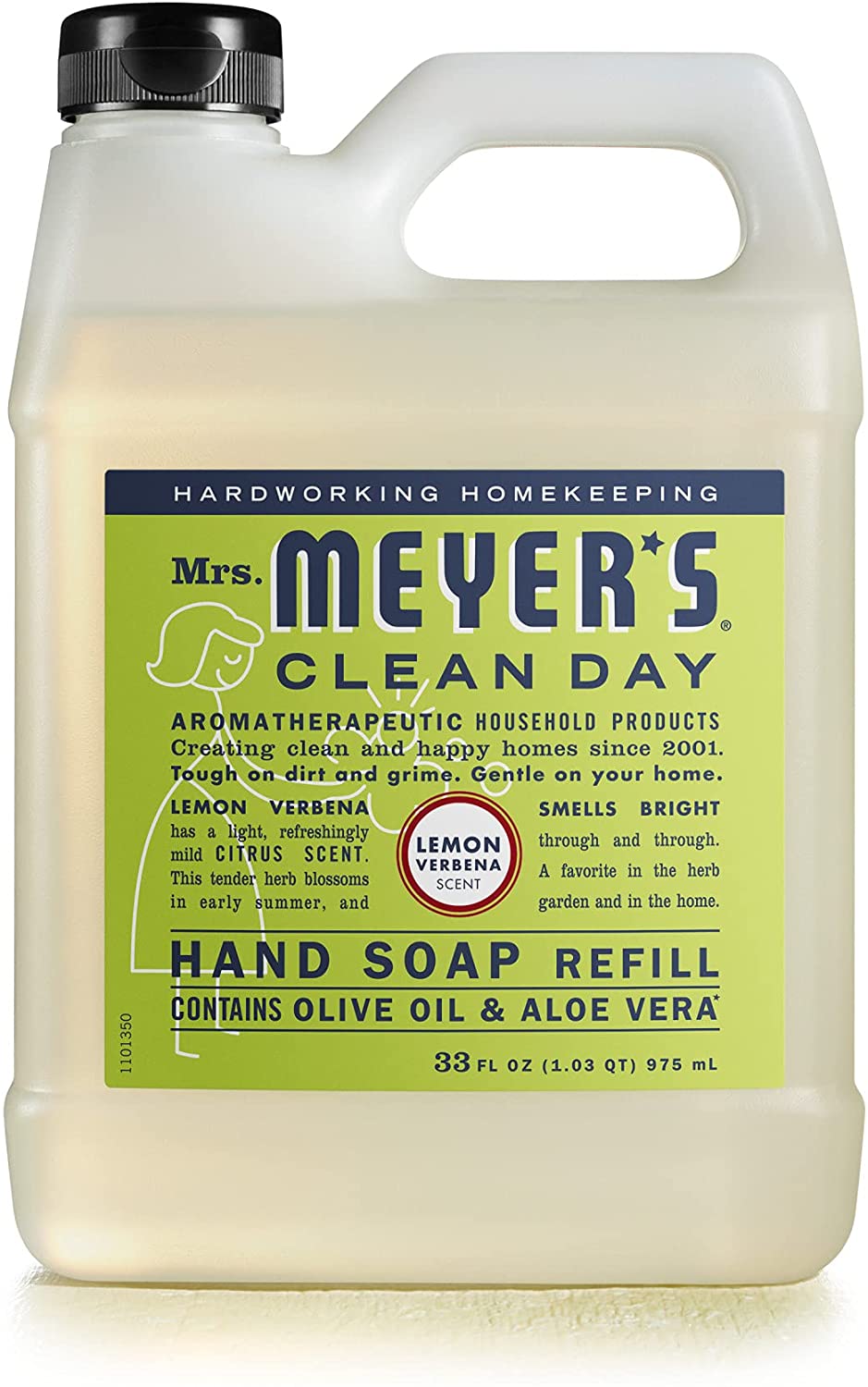 33-Oz Mrs. Meyer's Clean Day Liquid Hand Soap Refill (Lemon Verbena) $5.25 w/ S&S + Free Shipping w/ Prime or on $25+