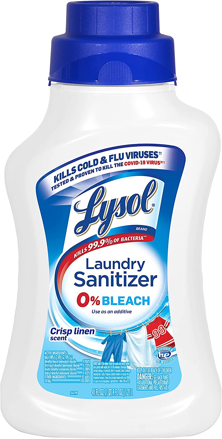 41-Oz Lysol Laundry Sanitizer Additive (Crisp Linen) $4.19 w/ S&S + Free Shipping w/ Prime or on $25+