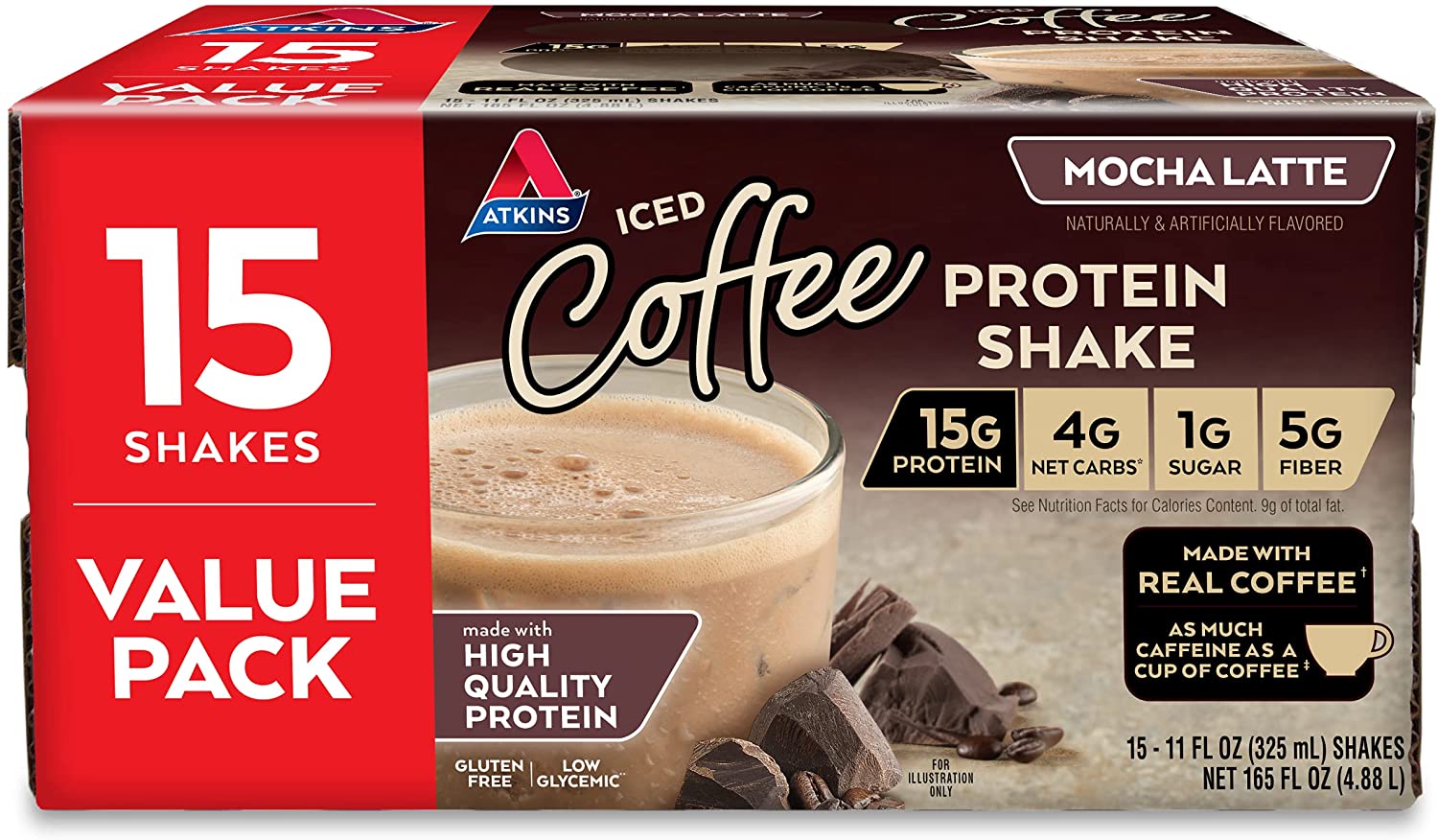 15-Count Protein-Rich Shakes (Mocha Latte) $15.75 w/ S&S + Free Shipping w/ Prime or on $25+