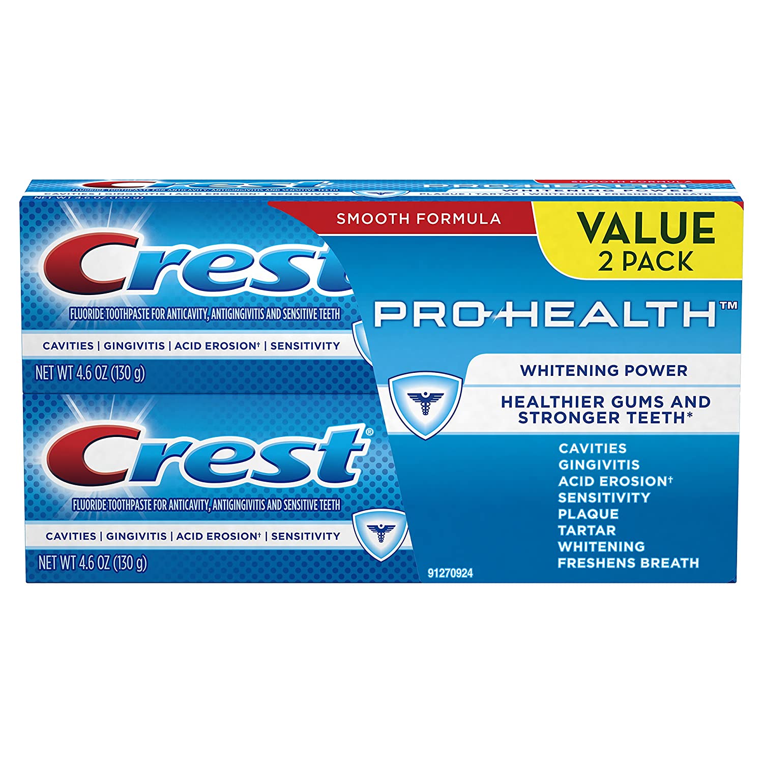 2-Ct 4.6-Oz Crest Pro-Health Whitening Gel Toothpaste $3.10 w/ S&S + Free Shipping w/ Prime or on $25+