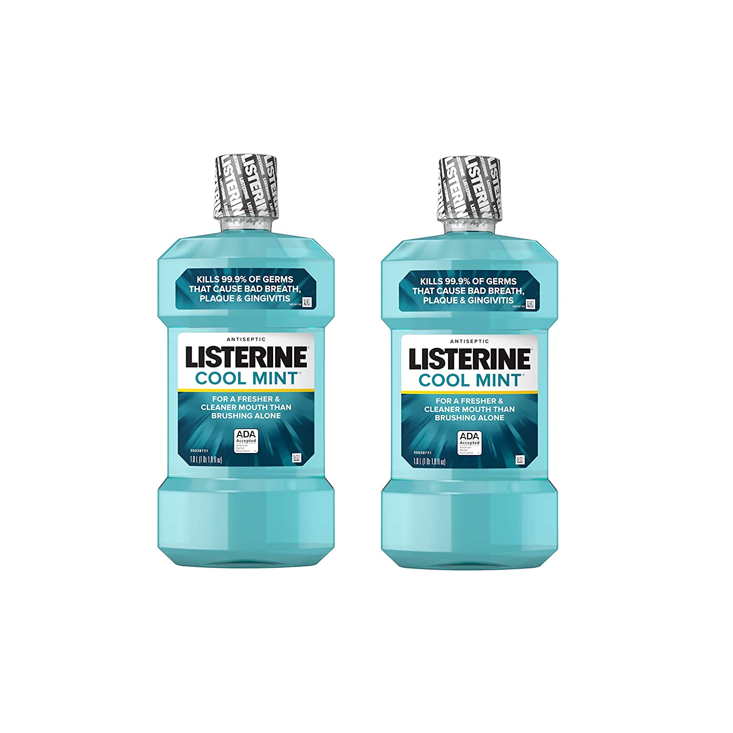 2-Count 1-L Listerine Antiseptic Mouthwash (Cool Mint) $7.50 w/ S&S + Free Shipping w/ Prime or on $25+