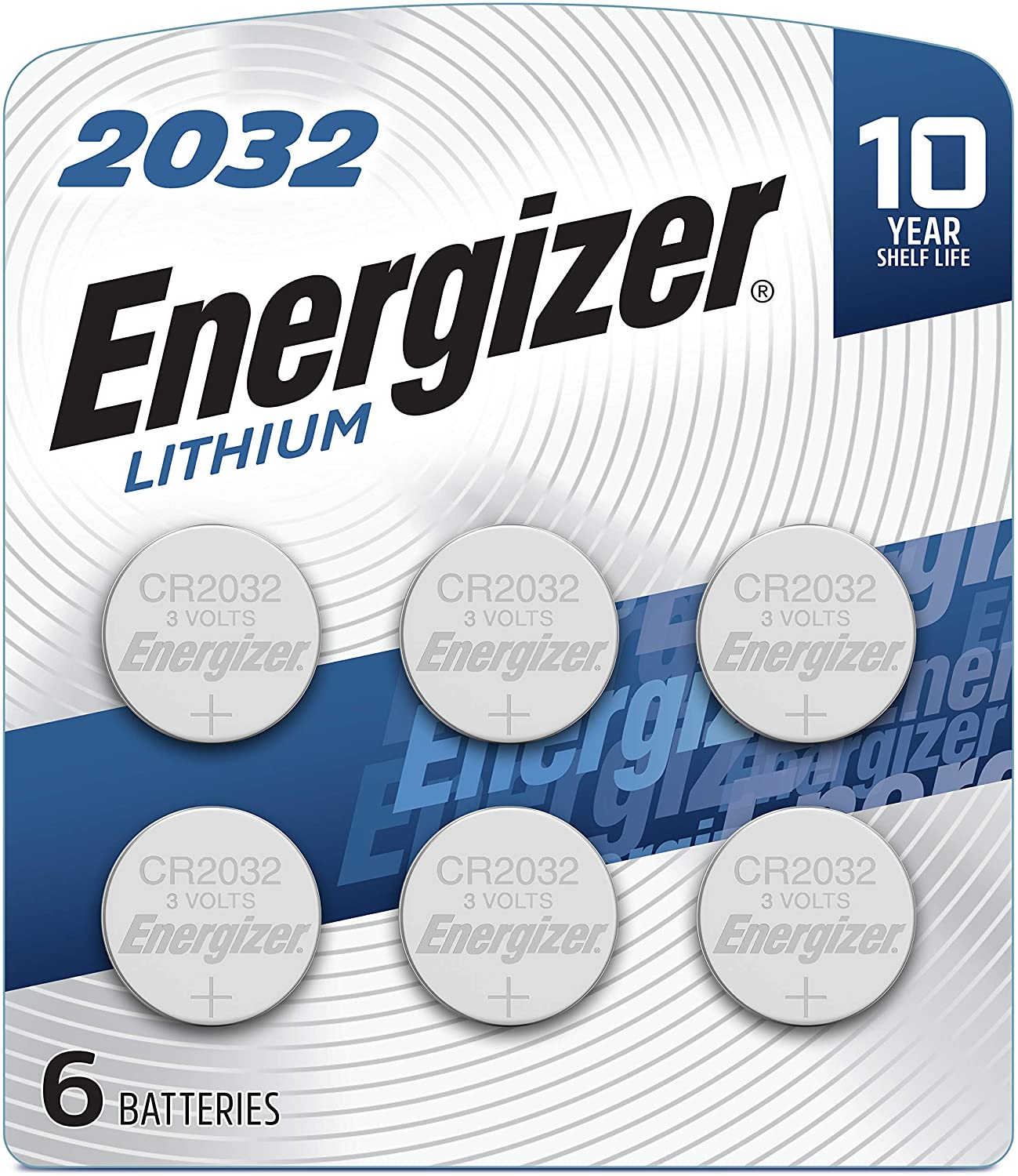 6-Count Energizer CR2032 Batteries $5.60 w/ S&S + Free Shipping w/ Prime or on $25+