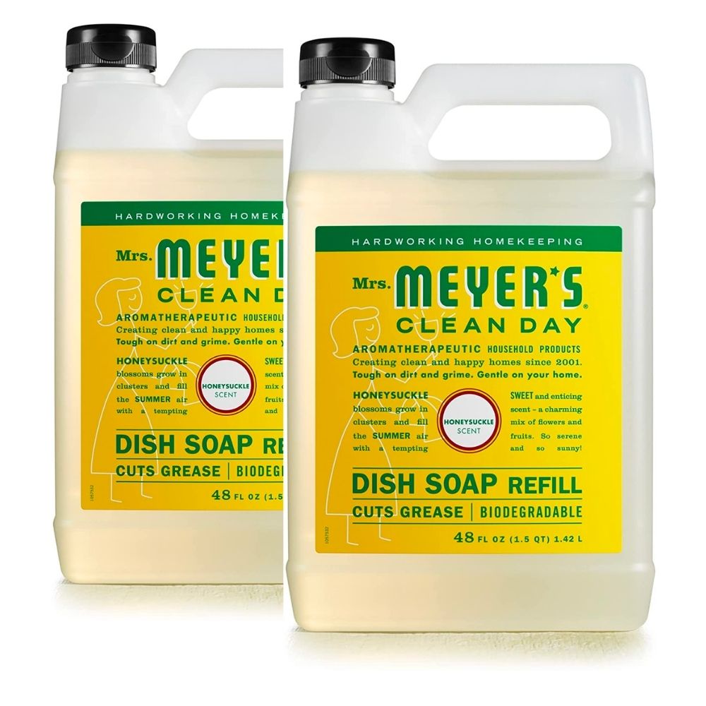 48-Oz Mrs. Meyer's Clean Day Dishwashing Liquid Dish Soap Refill (Honeysuckle) 2 for $14 ($7 each) w/ S&S + Free Shipping w/ Prime or on $25+