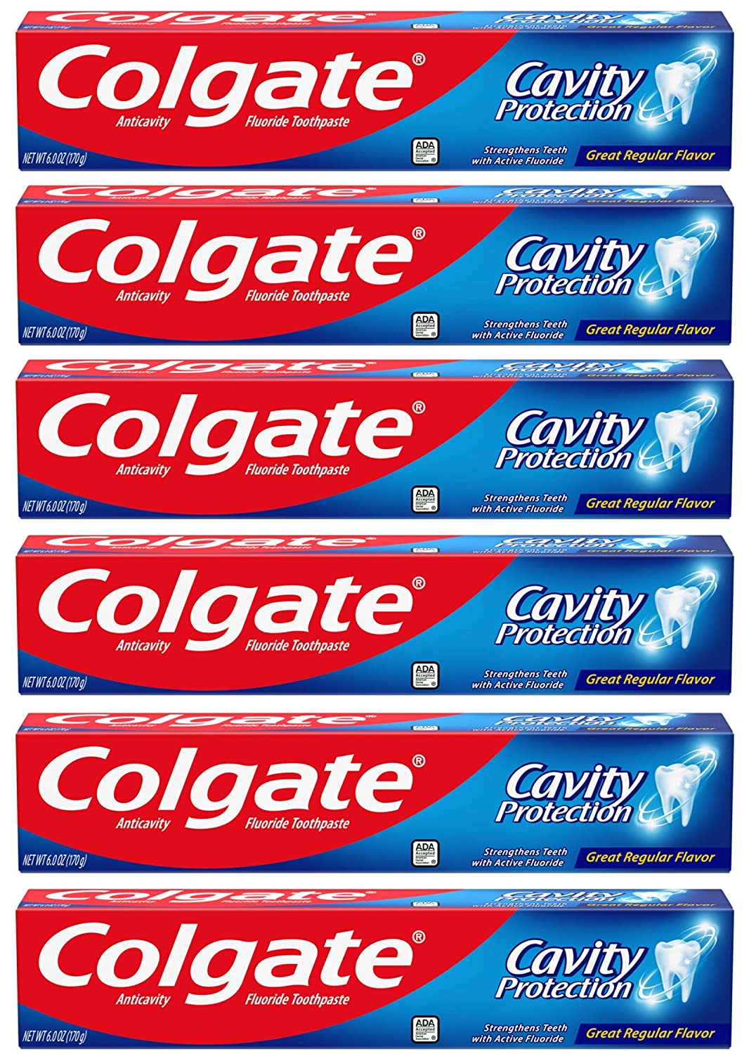 6-Pack 6-Oz Colgate Cavity Protection Toothpaste