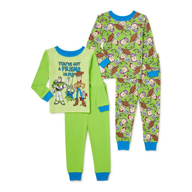 4-Piece Toy Story 4 Exclusive Toddler Boys Cotton Pajama Set $7 + Free Shipping w/ Walmart+ or on $35+