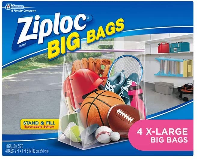 4-Count Ziploc Big Bags (X-Large) $4.35 w/ S&S + Free Shipping w/ Prime or on $25+