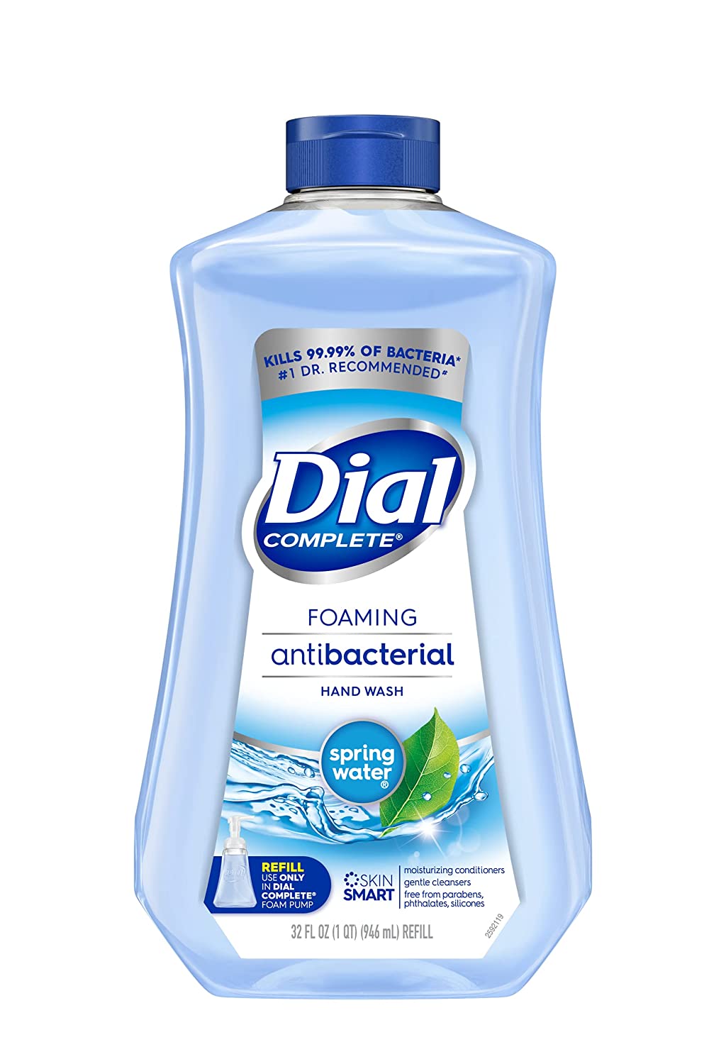 32-Oz Dial Complete Antibacterial Foaming Hand Soap Refill (Spring Water) $3 w/ S&S + Free Shipping w/ Prime or on $25+