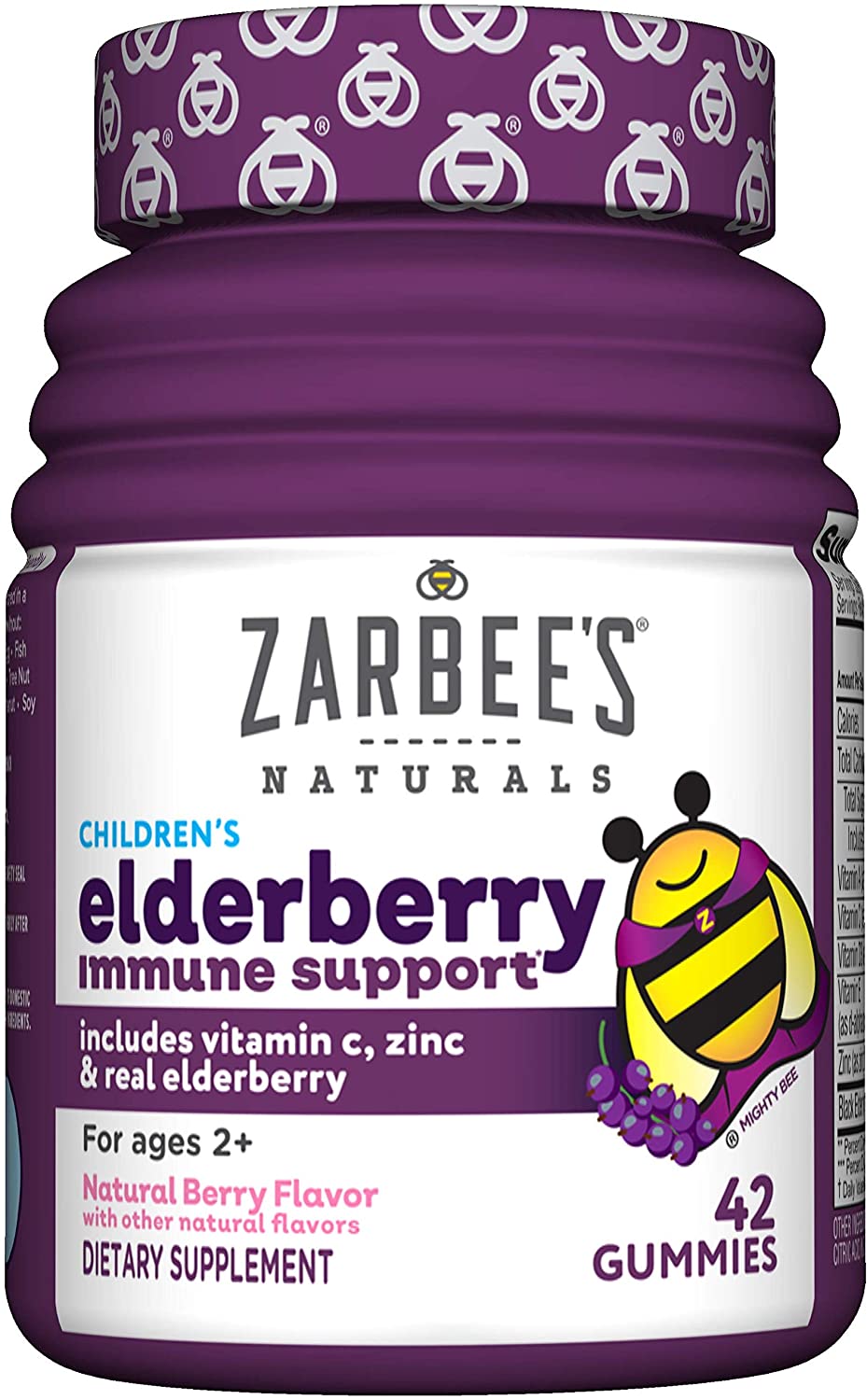 42-Count Zarbee's Naturals Children's Elderberry Immune Support Gummies (Natural Berry) $7.70 w/ S&S + Free Shipping w/ Prime or on $25+
