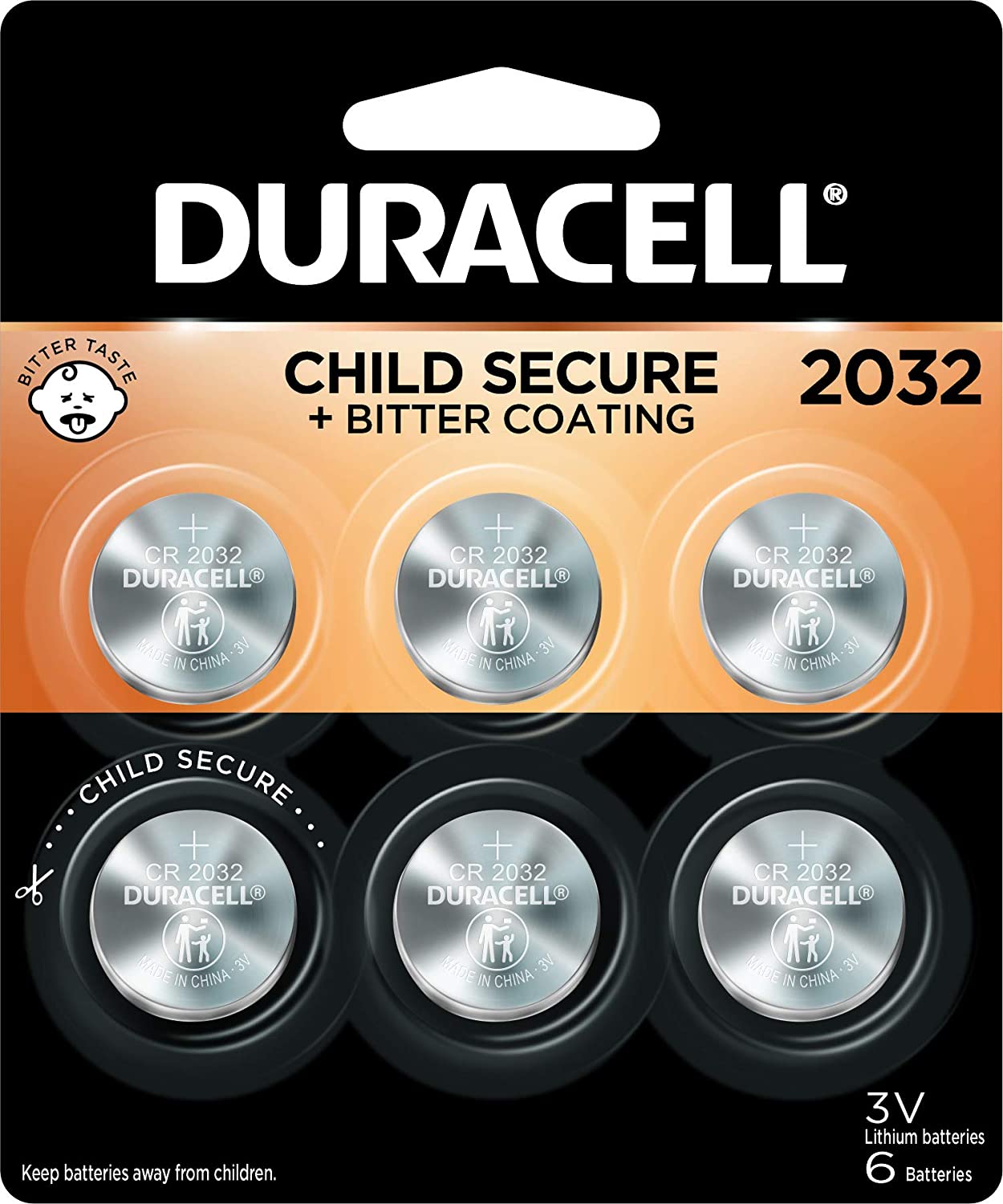 6-Count Duracell 2032 Lithium 3V Coin Batteries $5.25 w/ S&S + Free Shipping w/ Prime or on $25+
