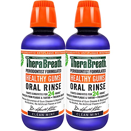 2-Count 16-Oz TheraBreath Healthy Gums Oral Rinse (Clean Mint) $11.95 w/ S&S + Free Shipping w/ Prime or on $25+