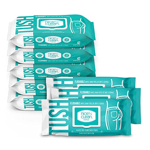 8-Pack 42-Count Nice 'N CleanMoist Flushable Wipes $11.60 + Free Shipping w/ Prime or on $25+