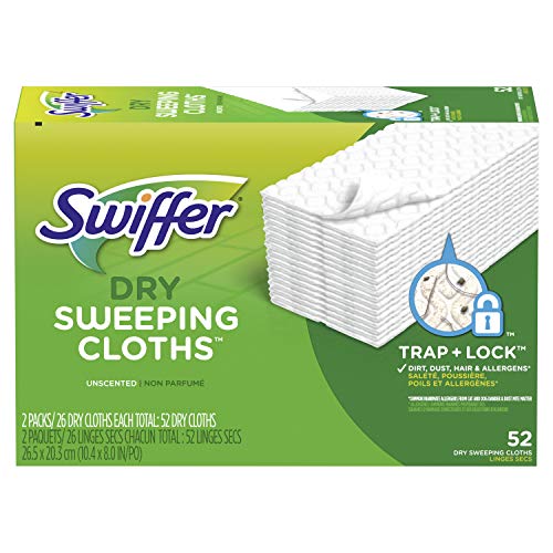 52-Count Swiffer Sweeper Dry Mop Sweeping Refill Pads $9.80 w/ S&S + Free Shipping w/ Prime or on $25+