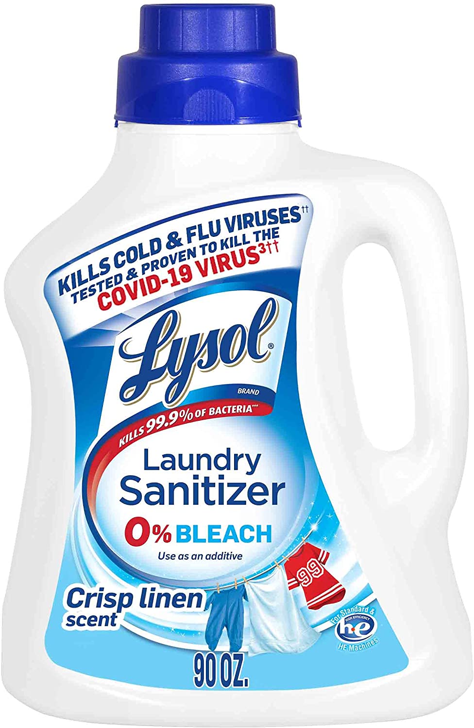 90-Oz Lysol Laundry Sanitizer Additive (Crisp Linen) $7.60 w/ S&S + Free Shipping w/ Prime or on $25+