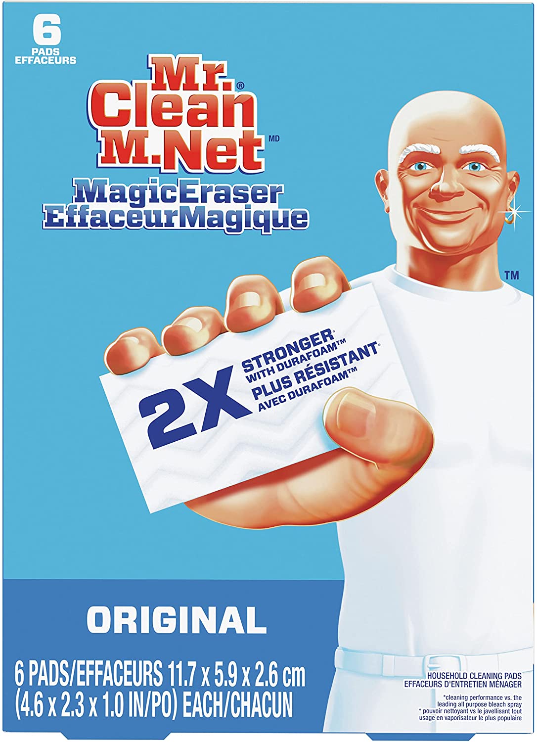 6-Count Mr. Clean Magic Eraser Original Cleaning Pads $3.25 w/ S&S + Free Shipping w/ Prime or on $25+