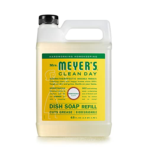 48-Oz Mrs. Meyer's Clean Day Liquid Dish Soap Refill (Honeysuckle) $6.50 w/ S&S + Free Shipping w/ Prime or on $25+