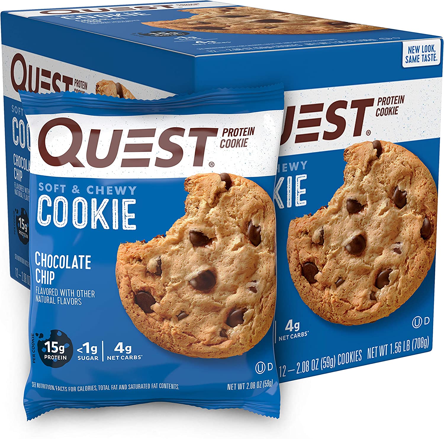 12-Count 2.08-Oz Quest Nutrition Protein Cookies (Chocolate Chip) $10.50 w/ S&S + Free Shipping w/ Prime or on $25+